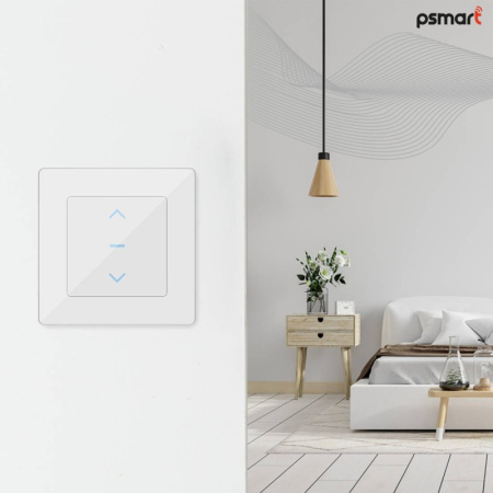 Rullītis Balts stikla slēdzis Zigbee