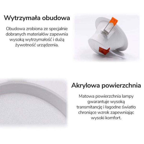 LED griestu lampa 10W RGB+CCT ZigBee 3.0 TUYA