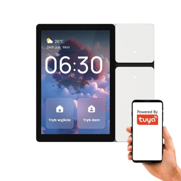 3.5 Skārienfunkciju panelis BT Mesh Gateway 3 pogas WiFi IR tālvadības pults