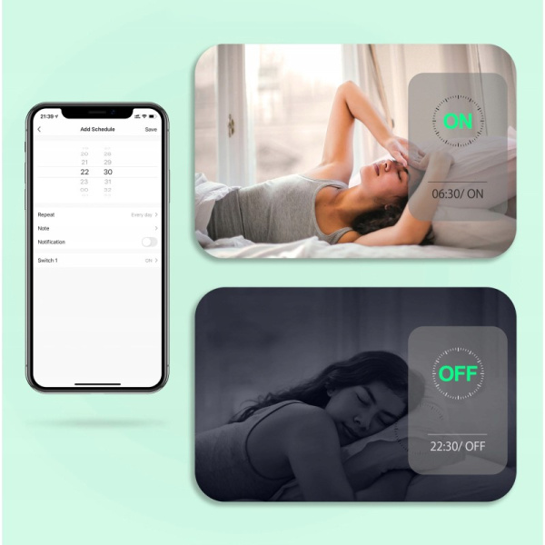 Регулятор света Ручка WiFI Черный KT TUYA