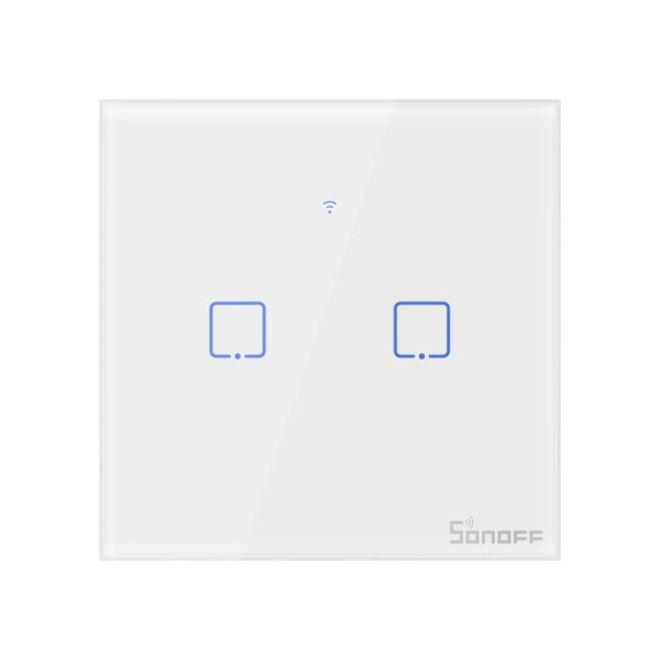 Smart Switch WiFi Sonoff T0 EU TX (2 kanāli)