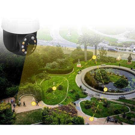 PTZ PAtrol āra kamera 5MP 20x optiskā tālummaiņa WiFi ONVIF TUYA