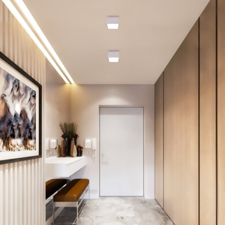 Viedā šūnu lampa 15x15cm 12W balta (Zigbee)