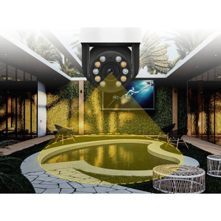 PTZ PAtrol āra kamera 5MP 20x optiskā tālummaiņa WiFi ONVIF TUYA