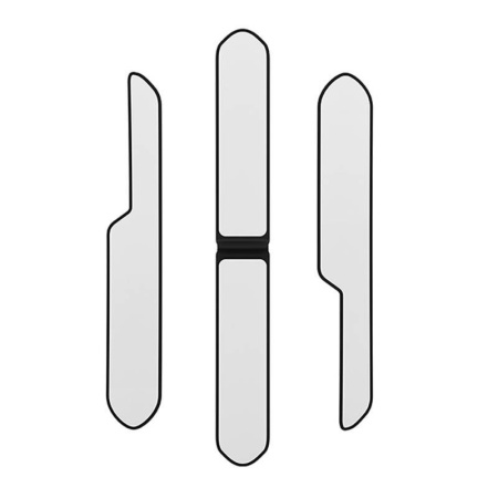 T-Space bufera aizsarga komplekts Tesla Baseus Pack of 6 (melns)