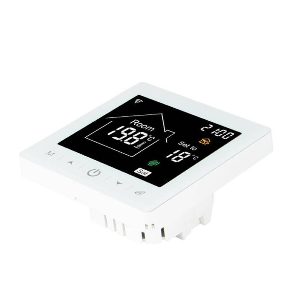 WiFi thermostat for stove 3A White RT TUYA