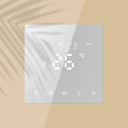 Ielādējams termostats 16A balts TR068 WiFi TUYA