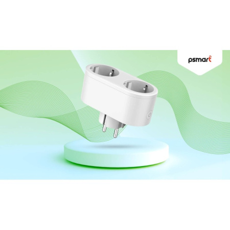 WiFi ligzda ar mērījumu 2 Porti 16A TUYA