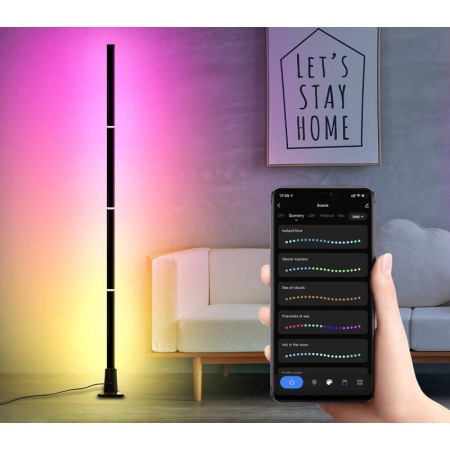 AMBIENT LED RGBIC WiFi TUYA stāvlampa