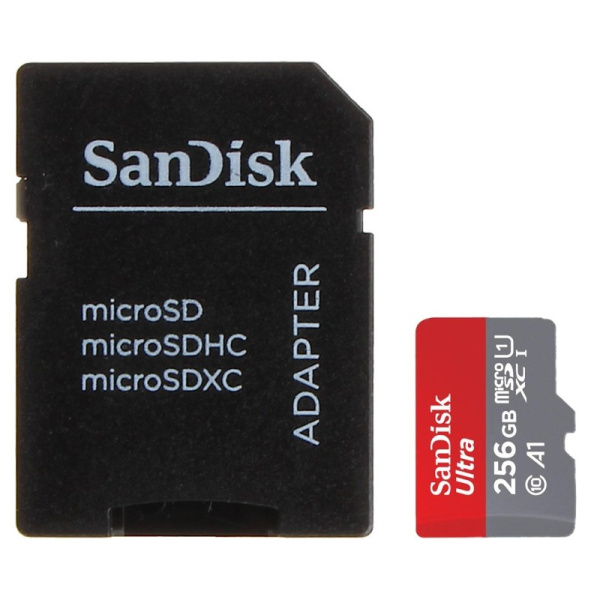 ATMIŅAS KARTE SD-MICRO-10/256-SANDISK UHS-I, SDXC 256 GB SANDISK