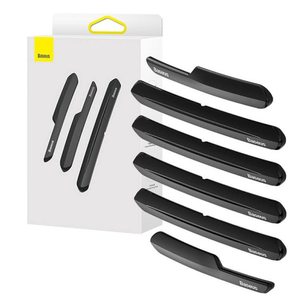 T-Space bufera aizsarga komplekts Tesla Baseus Pack of 6 (melns)