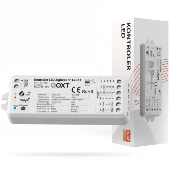 OXT Kontroler LED ZigBee + RF RGBW+CCT SD HUE TUYA