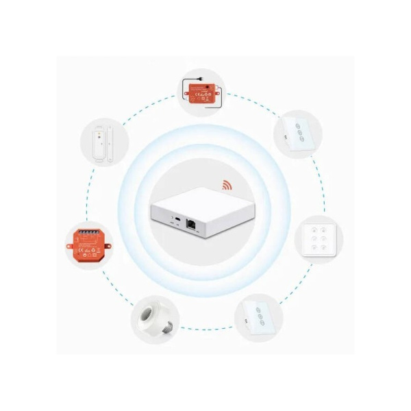 Garāžas durvju moduļa relejs RF+Wi Fi