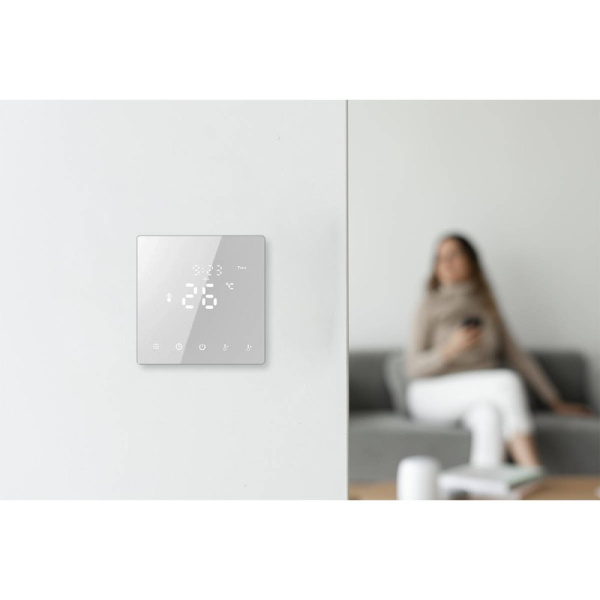 Ielādējams termostats 16A balts TR068 WiFi TUYA