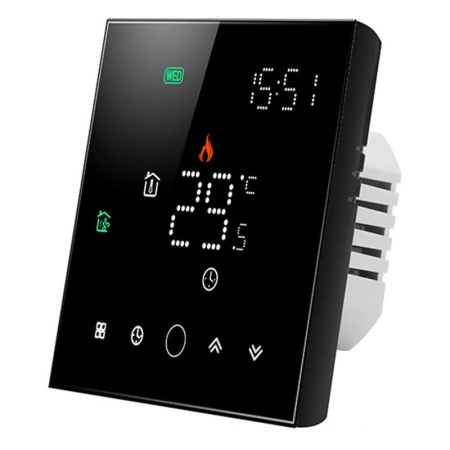 ZigBee termostata slēgtā krāsns Black PS TUYA sērija