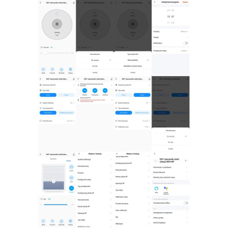 OXT moduļa mini rullo žalūziju kontrolleris, līstes slīpuma leņķis WiFi+RF TUYA