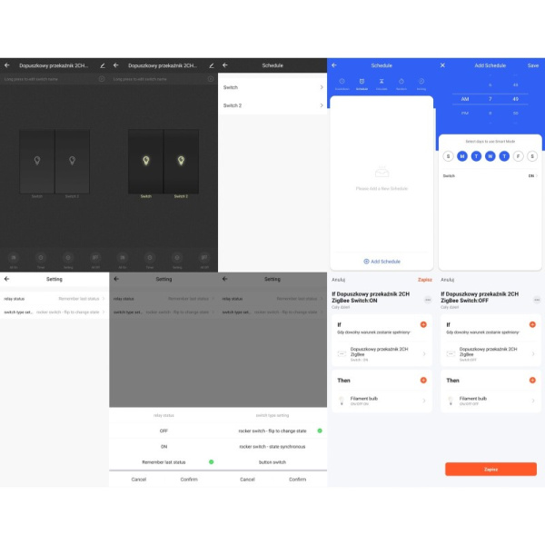 2 bandu Zigbee releja modulis