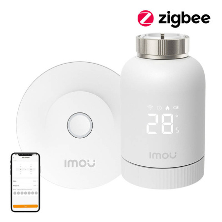 IMOU KIT-trV1-EU-2 ZigBee termostata galvas komplekts ar 6 adapteriem un vārteju