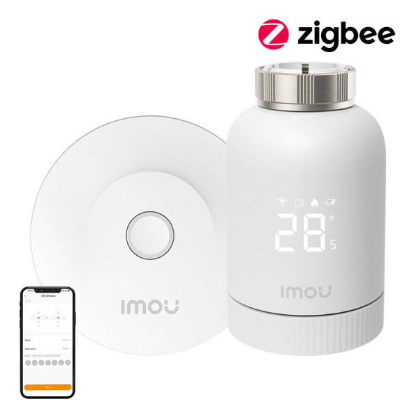 IMOU KIT-trV1-EU-2 ZigBee termostata galvas komplekts ar 6 adapteriem un vārteju