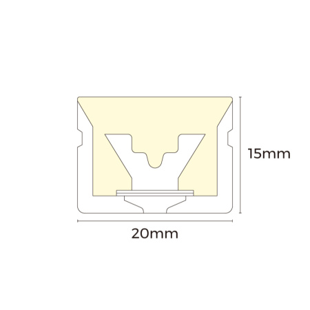 NMT2015-DMX512 White neon light-24V