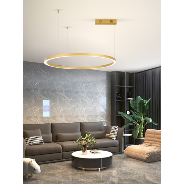 FINO JAUNS Smart kulons gaišs zelts 80cm CCT 60W, Zigbee 3.0