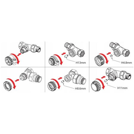 Radiatora vārsta termostats Zigbee