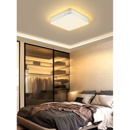 LED RGB griestu lampa kvadrātveida 42cm 48W Wi-Fi