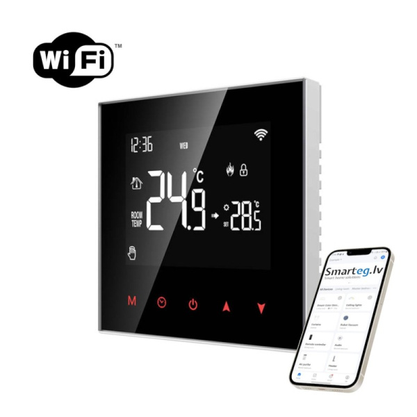 Viedais katla apkures termostats Avatto ZWT100 3A Zigbee Tuya