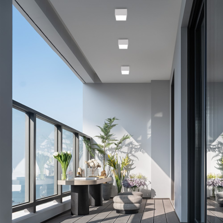 2x Smart šūnu lampa 15x15cm 12W balta Zigbee