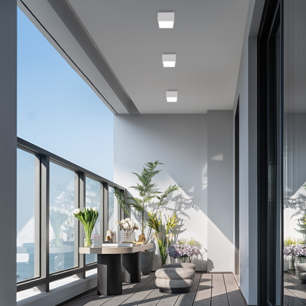 2x Smart celling lamp 15x15cm 12W white Zigbee