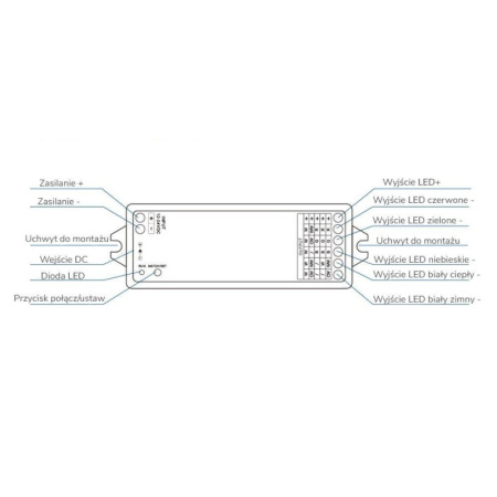 OXT Kontroler LED ZigBee + RF RGBW+CCT SD HUE TUYA