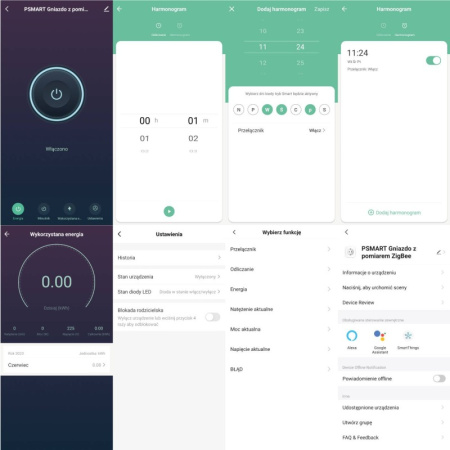 Melns sienas slēdzis USB+TypeC Zigbee