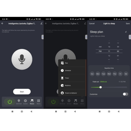 Smart RGB+CCT E27 ZigBee TUYA LED spuldze