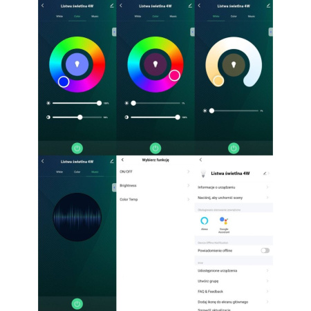 RGB galda lampa Zigbee-USB