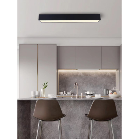 CANTO Smart griestu lampa 90x15cm 50W melns Zigbee 3.0