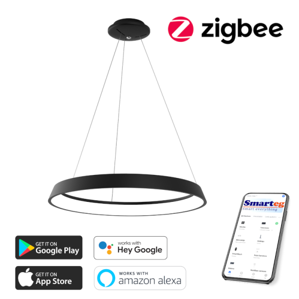 Viedā šūnu lampa 80cm 48W melna (Zigbee)