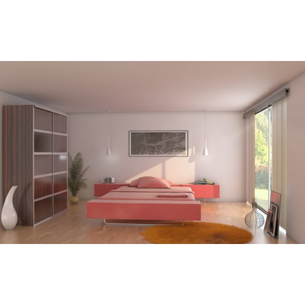 CRATER Smart pendant light white glass 11x42cm without source and DO