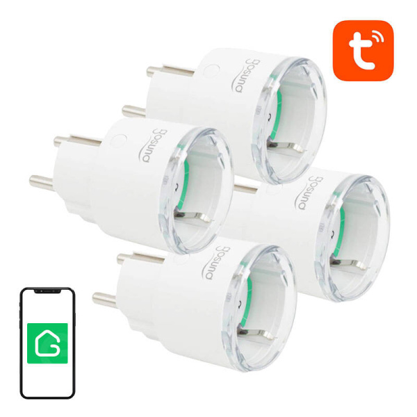 Smart spraudnis WiFi Gosund SP111 3680W 16A, Tuya 4 pack